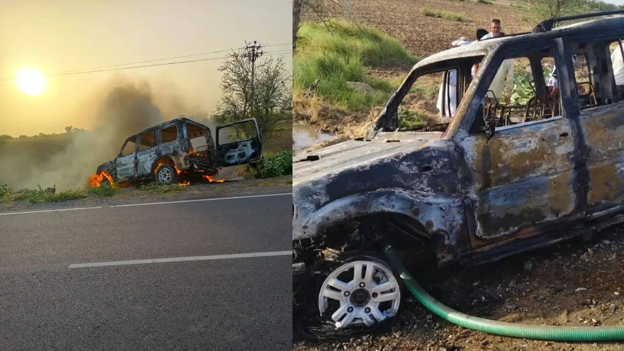 अजमेर में कार आग लगने से चार की मौत, शोक की लहर