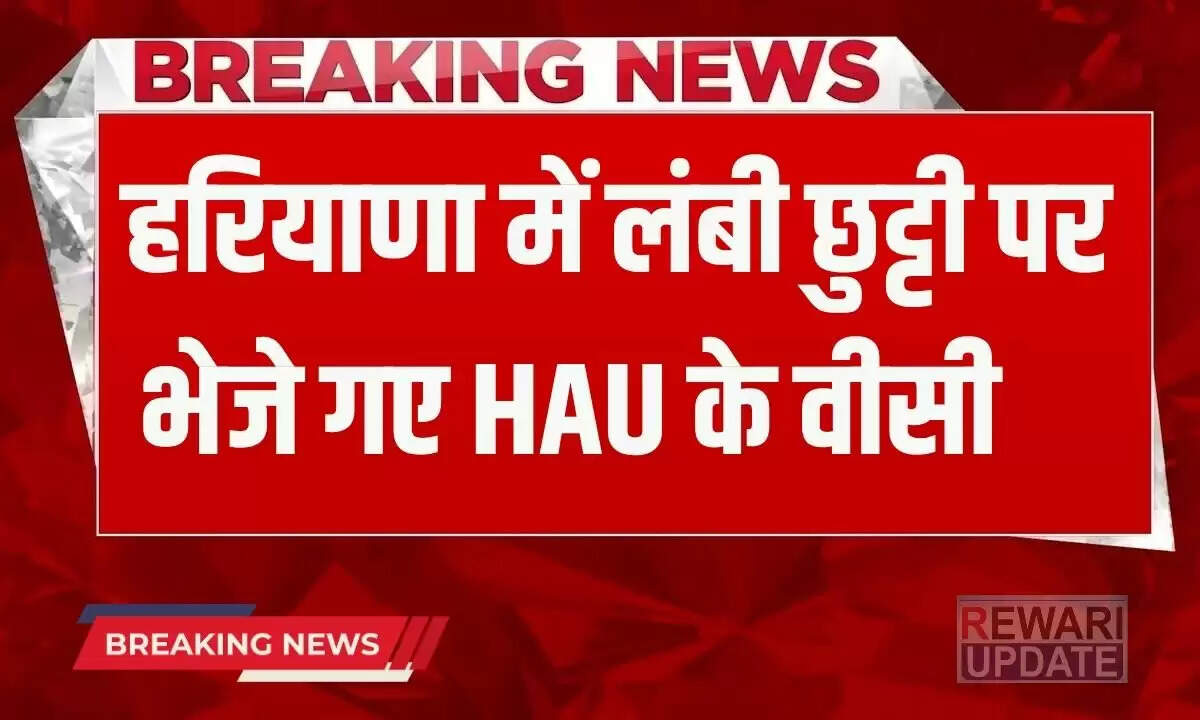 हरियाणा: HAU यूनिवर्सिटी के वाइस चांसलर को मिली लंबी छुट्टी