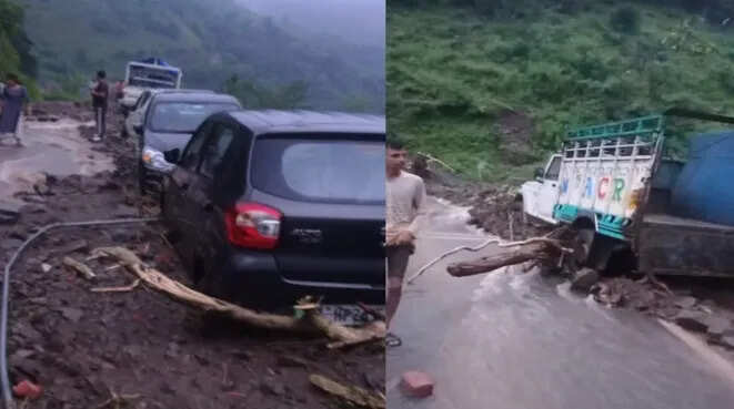 हिमाचल प्रदेश में बारिश और भूस्खलन से जनजीवन प्रभावित