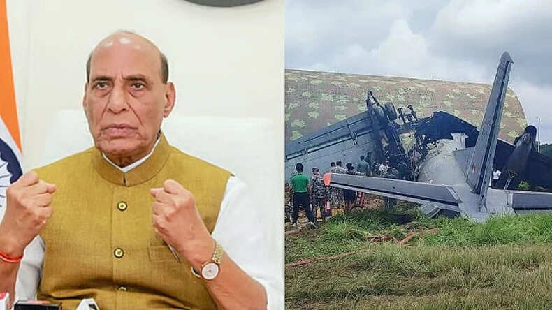 असम विमान दुर्घटना: रक्षा मंत्री ने पांच वायु सेना कर्मियों की शहादत पर शोक व्यक्त किया