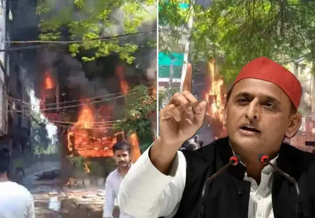 दिल्ली अग्निकांड: 21 लोगों की मौत, सपा अध्यक्ष ने भाजपा पर साधा निशाना
