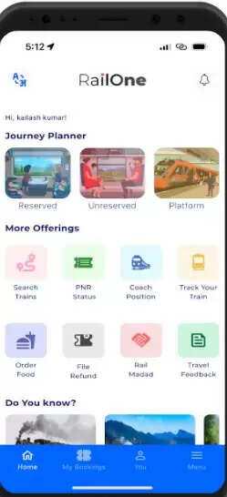 RailOne ऐप: भारतीय रेलवे का नया एकीकृत समाधान