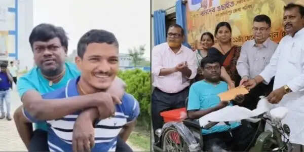 कंधे के सहारे जनता दरबार पहुंचे मोंटू, लौटे तो हाथ में नौकरी और नई उम्मीद