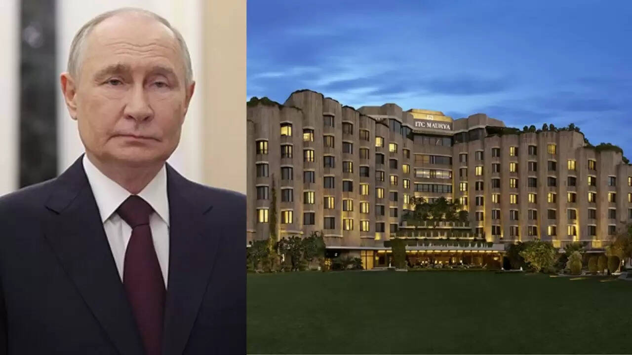 रूस के राष्ट्रपति पुतिन का भारत दौरा: दिल्ली के आईटीसी मौर्या होटल में ठहरेंगे