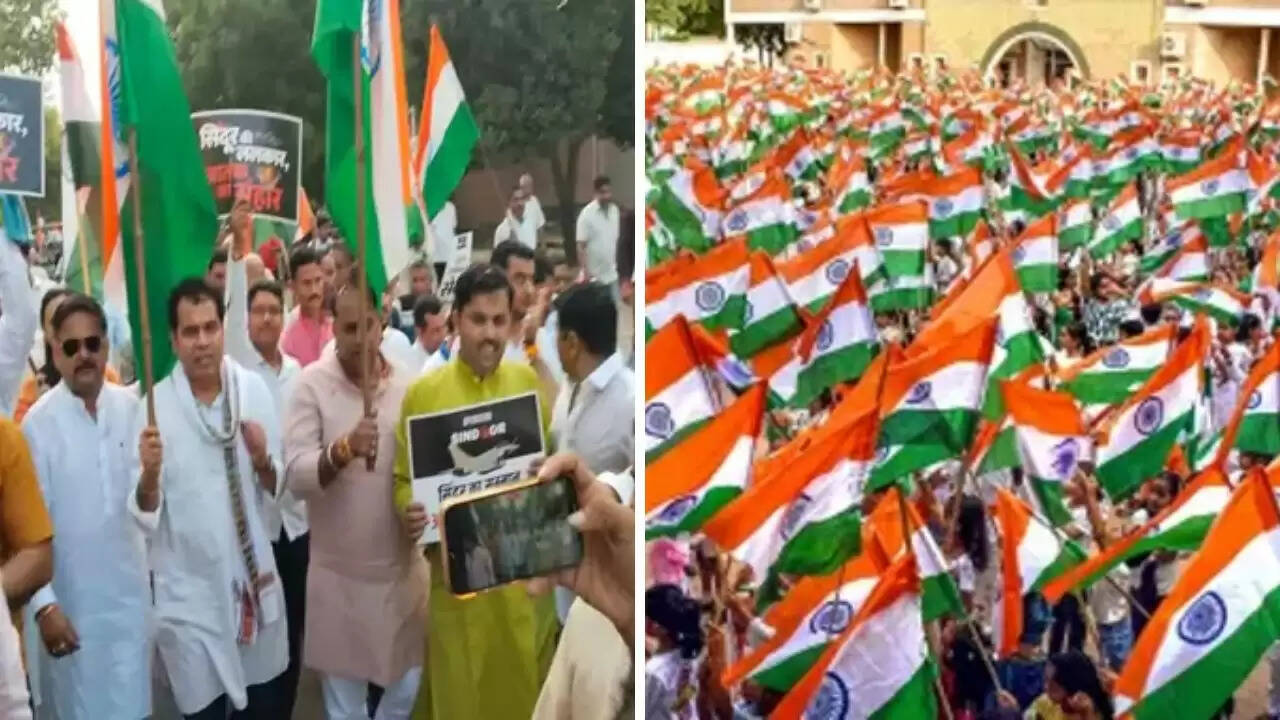 मथुरा में तिरंगा यात्रा के दौरान हंगामा, भाजपा नेताओं के बीच भिड़ंत