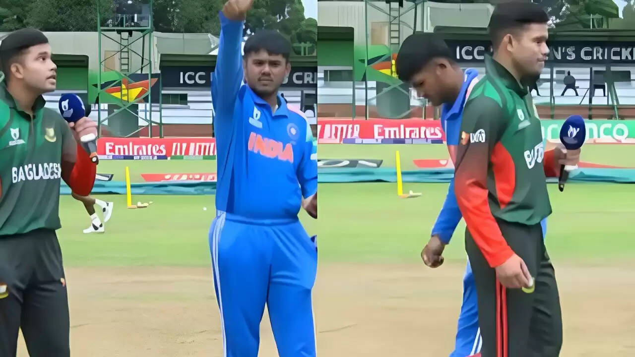 भारत-बांग्लादेश अंडर-19 मैच में टॉस के दौरान अजीब स्थिति