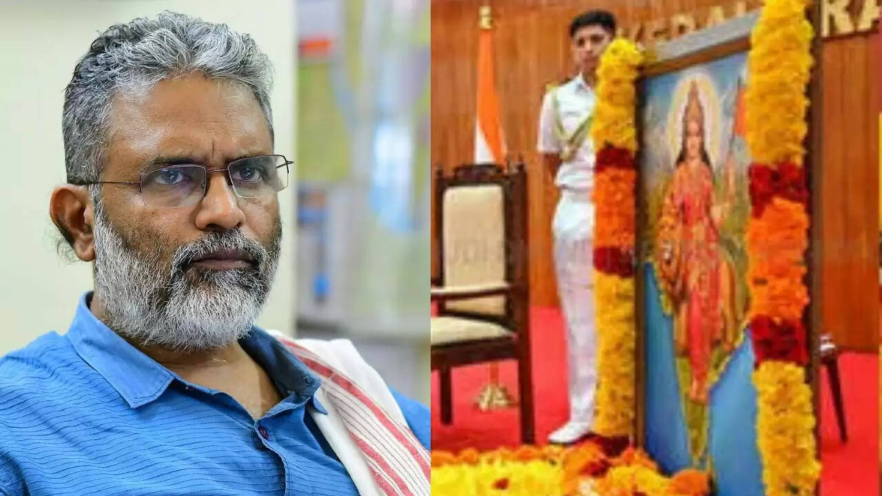 केरल में भारत माता की तस्वीर पर विवाद, मंत्री ने कार्यक्रम का बहिष्कार किया