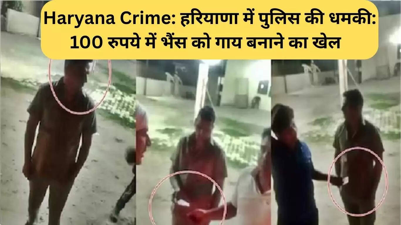हरियाणा में पुलिस की भ्रष्टाचार की नई घटना: भैंस को गाय में बदलने का खेल