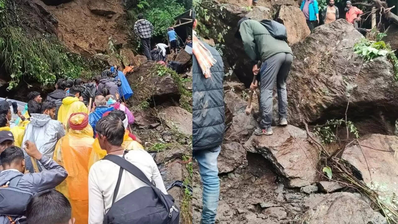 केदारनाथ यात्रा में बारिश से आई बाधाएं, प्रशासन कर रहा राहत कार्य
