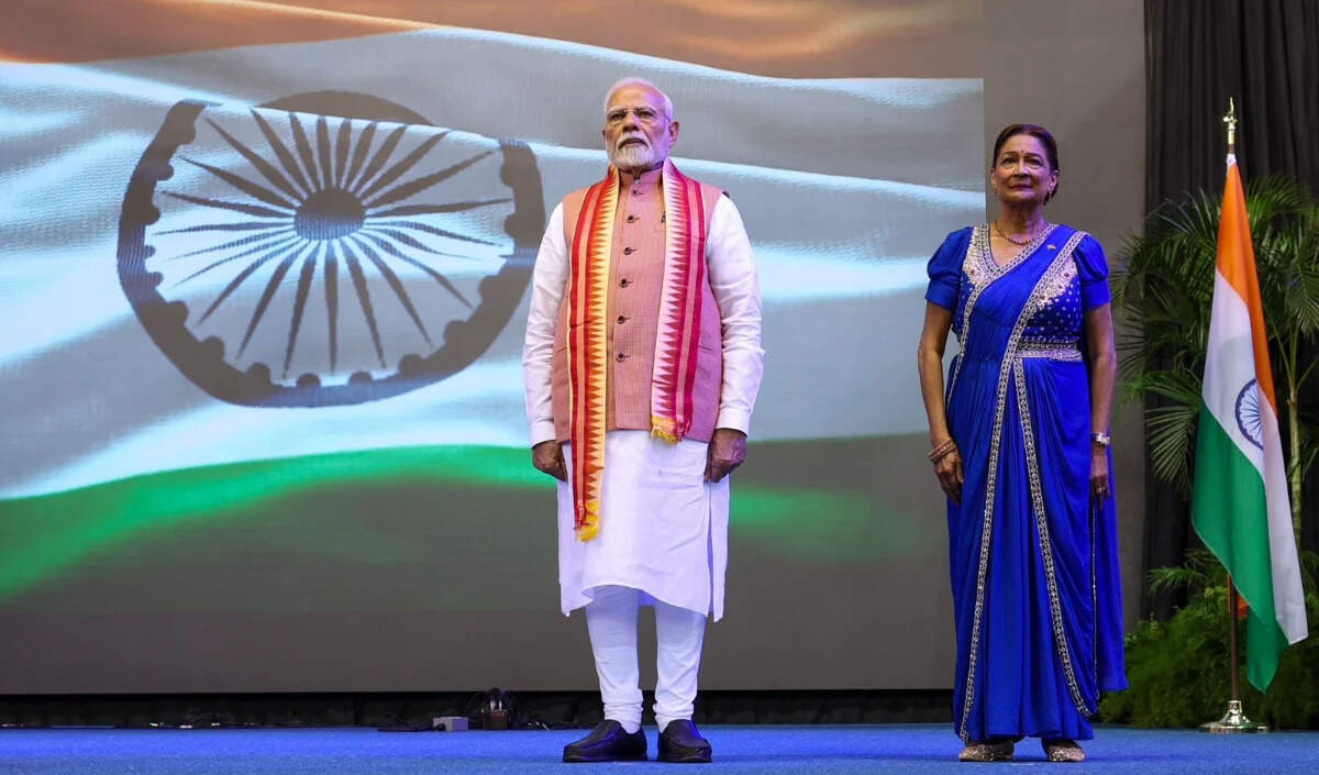 प्रधानमंत्री मोदी की त्रिनिदाद और टोबैगो यात्रा: भारतीय समुदाय को संबोधित किया