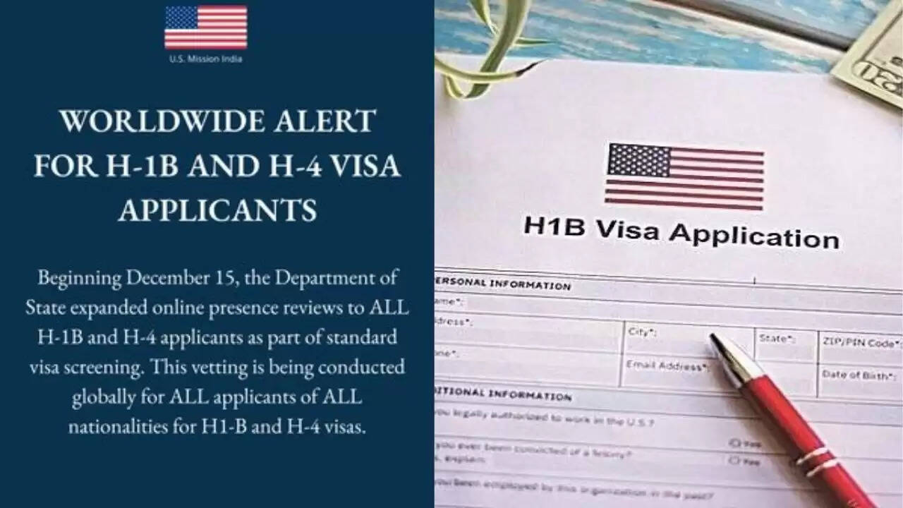 अमेरिकी दूतावास का नया अलर्ट: H-1B और H-4 वीजा आवेदकों के लिए बढ़ी जांच प्रक्रिया