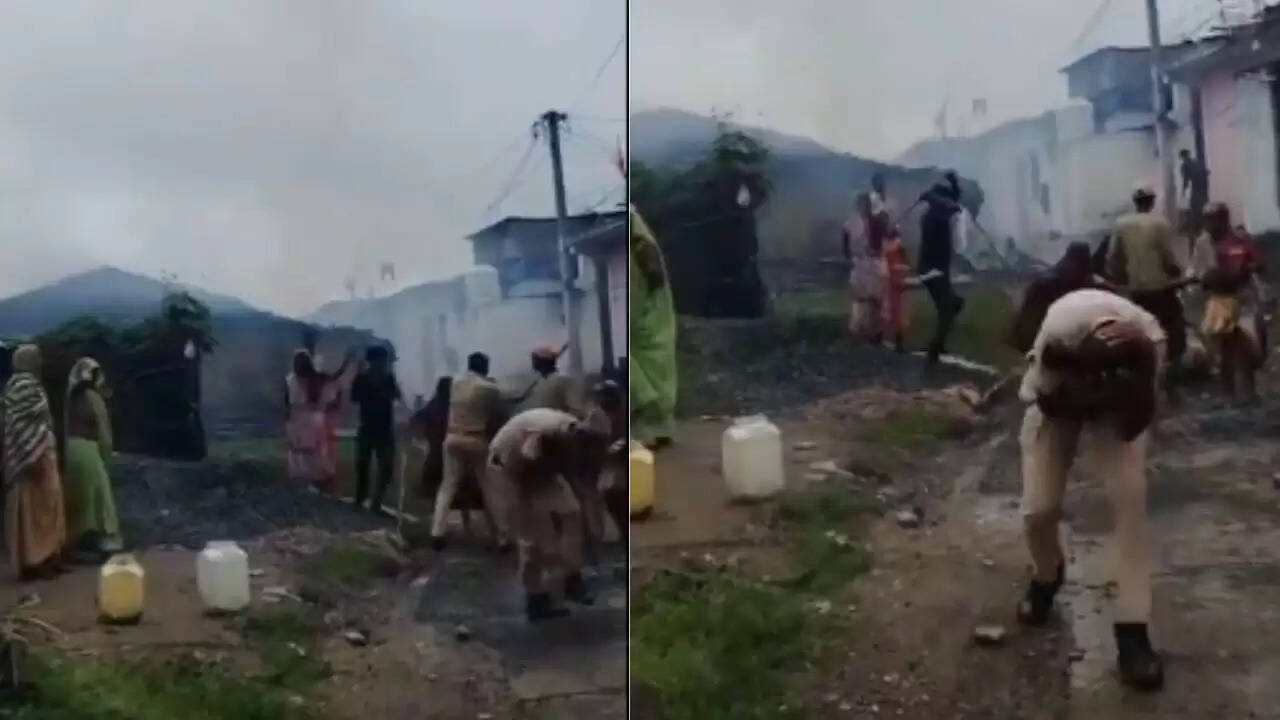 राजस्थान में पुलिस पर ग्रामीणों का हमला, वीडियो हुआ वायरल