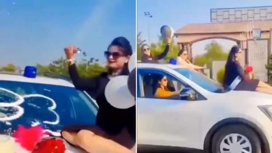 छत्तीसगढ़ में DSP की पत्नी का जन्मदिन पुलिस वाहन पर मनाने का वीडियो वायरल