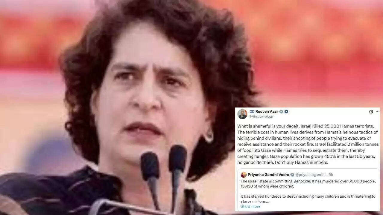 प्रियंका गांधी के बयान पर इज़राइल के राजदूत की कड़ी प्रतिक्रिया