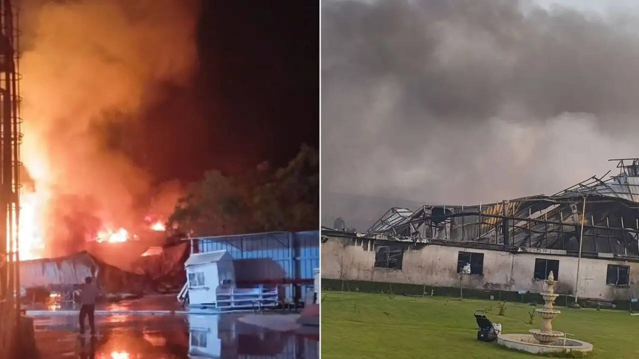 राजस्थान के नीमराणा में भीषण आग: फैक्ट्री में मची अफरा-तफरी