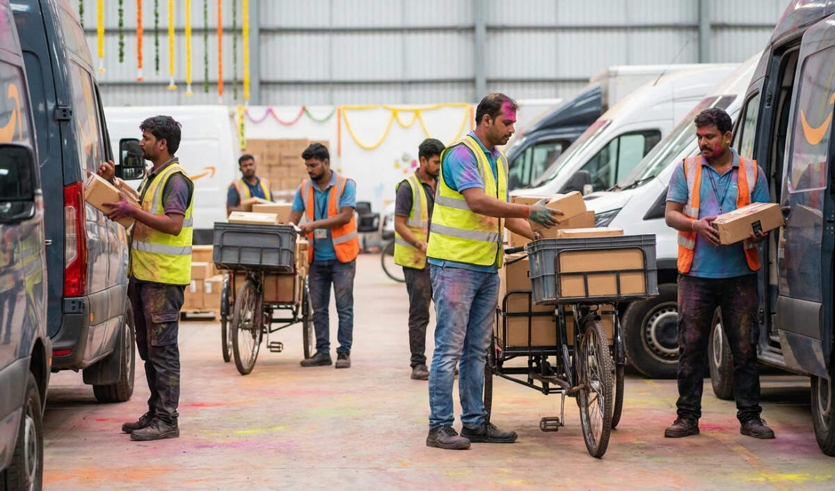 फटाफट डिलीवरी सेवाओं से होली की खरीदारी में तेजी