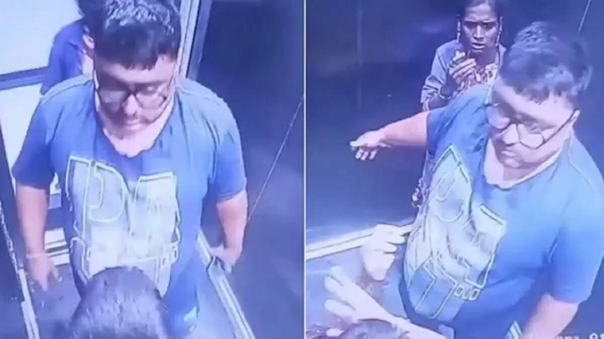 ठाणे में 12 वर्षीय बच्चे पर लिफ्ट में हमला, वीडियो वायरल