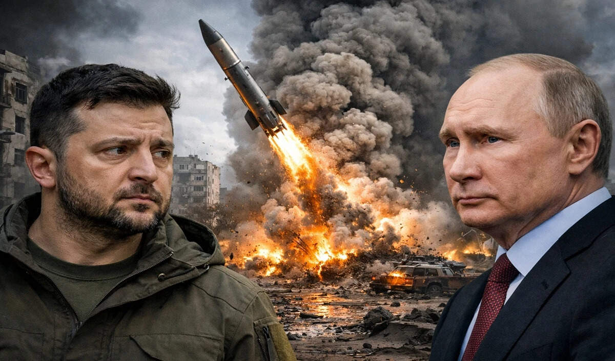 रूस का कीव पर ड्रोन और मिसाइल हमला, नागरिकों में दहशत