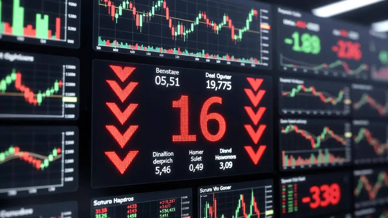 भारतीय शेयर बाजार में भारी गिरावट: सेंसेक्स और निफ्टी में गिरावट