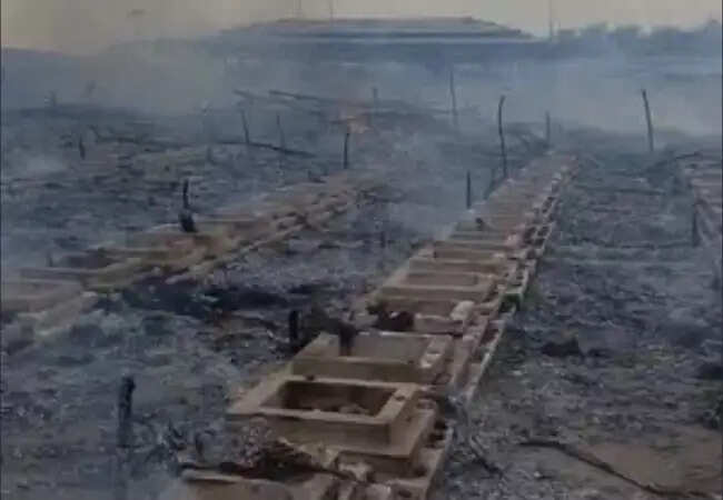 अयोध्या में यज्ञ स्थल पर आग लगने से बड़ा हादसा टला