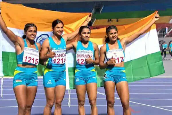 भारतीय महिला रिले टीम ने न्यू ताइपे सिटी एथलेटिक्स ओपन में जीता गोल्ड