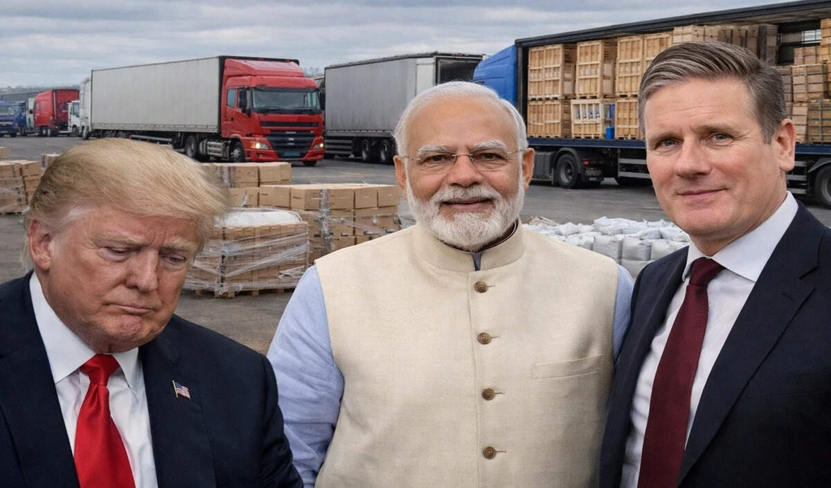 भारत और ब्रिटेन के बीच व्यापारिक समझौता: अमेरिका की धमकियों का जवाब