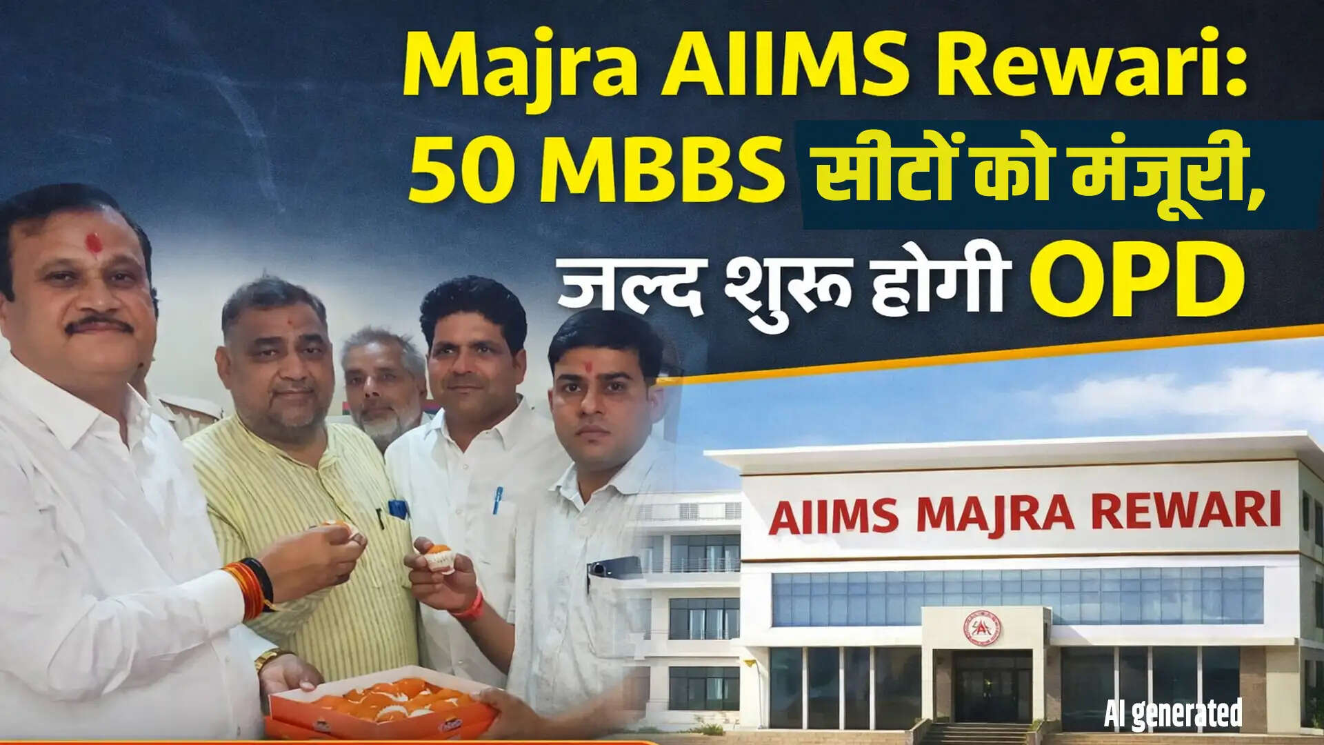 माजरा AIIMS में 50 MBBS सीटों की मंजूरी, OPD जल्द शुरू होगी