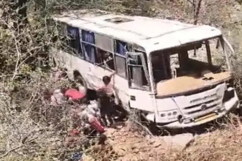 Ajmer Bus Accident: Two Women Die as Bus Falls into 200-Foot Gorge