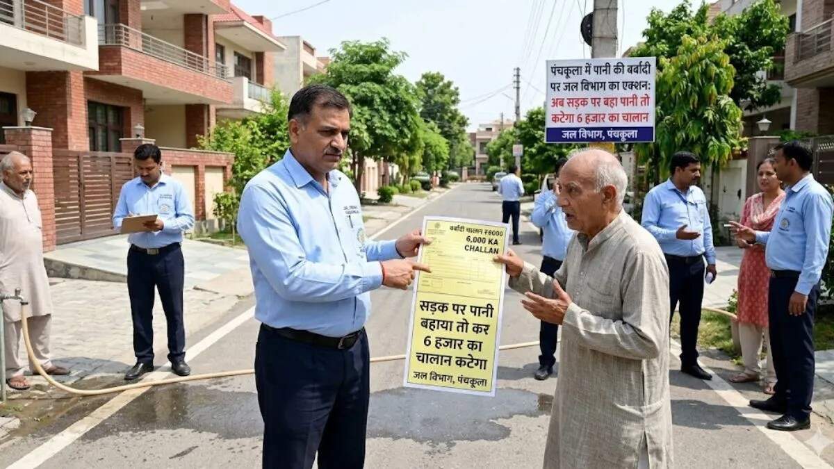 पंचकूला में जल संकट: पानी की बर्बादी पर सख्त कार्रवाई