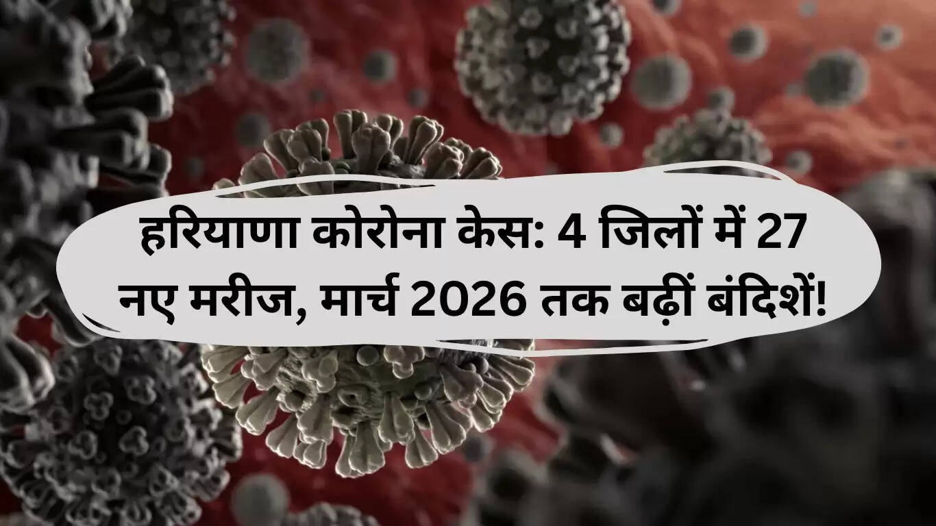 हरियाणा में कोरोना के नए मामले: 27 मरीजों की पुष्टि, प्रतिबंध मार्च 2026 तक बढ़ाए गए