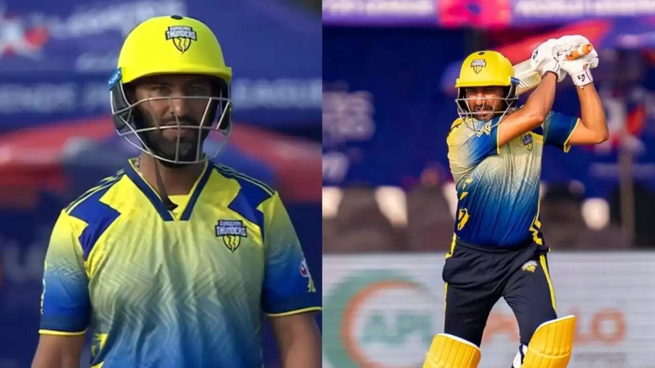 चेतेश्वर पुजारा ने टी20 लीग में 99 रन की शानदार पारी खेलकर मचाया धमाल