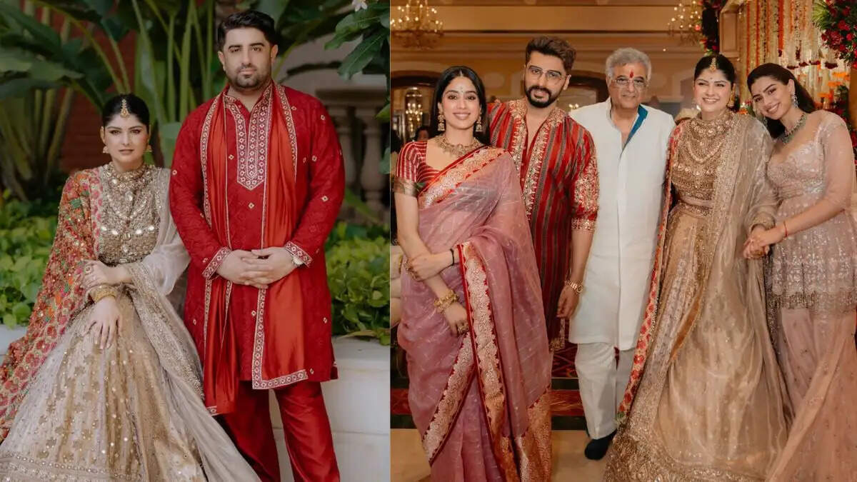 अंशुला कपूर की प्री-वेडिंग तस्वीरें: रोहन का प्यार भरा किस और परिवार का जश्न