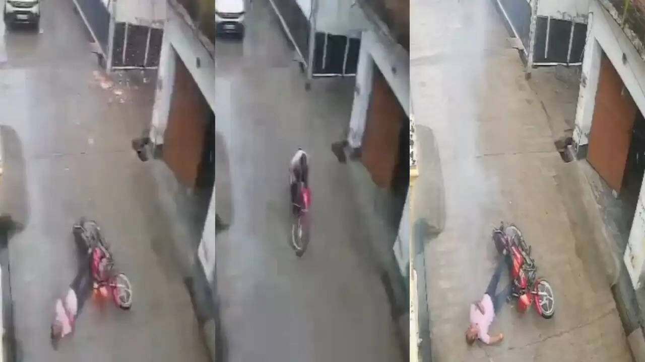 फिरोजाबाद में हाईटेंशन तार गिरने से बाइक सवार घायल