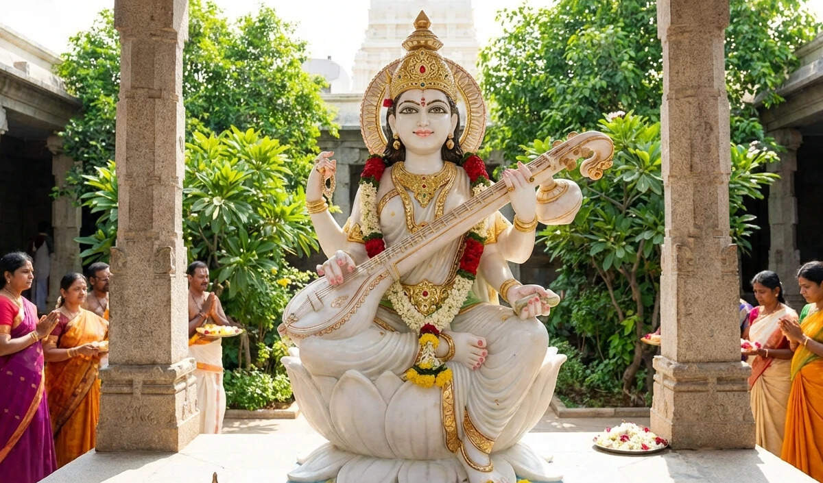 बसंत पंचमी: मां सरस्वती की पूजा और दीप जलाने के महत्व