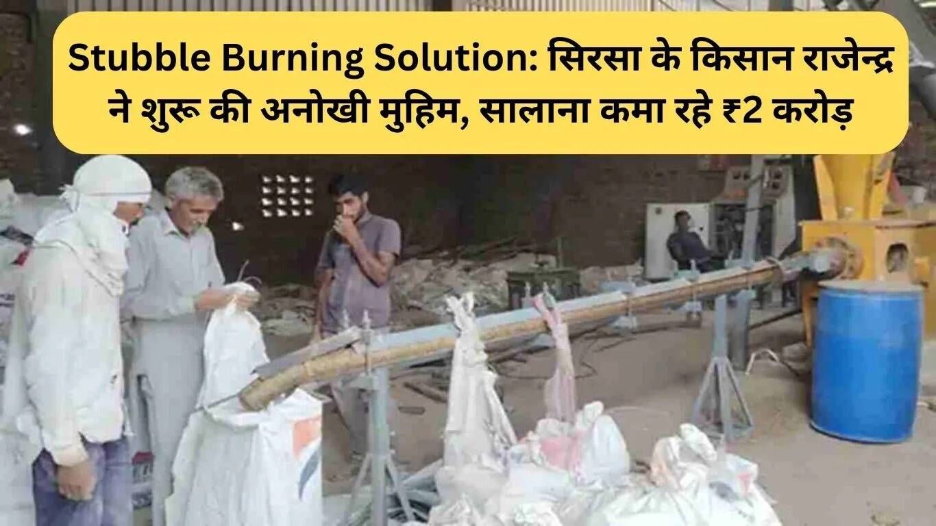 सिरसा के किसान ने पराली से कमाई का अनोखा तरीका अपनाया