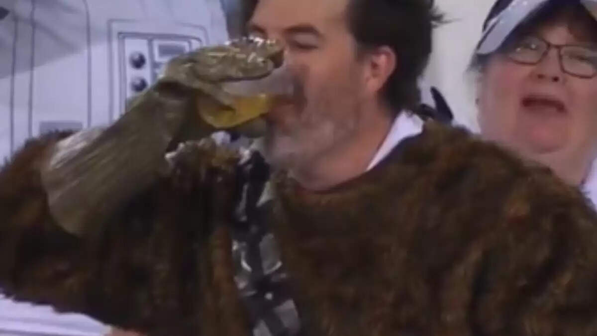 एशेज टेस्ट में इंग्लैंड समर्थक की विवादास्पद हरकत, स्टेडियम में बियर पीते हुए कैद