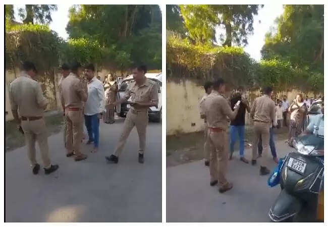 लखनऊ में युवक और पुलिस के बीच विवाद का वीडियो वायरल