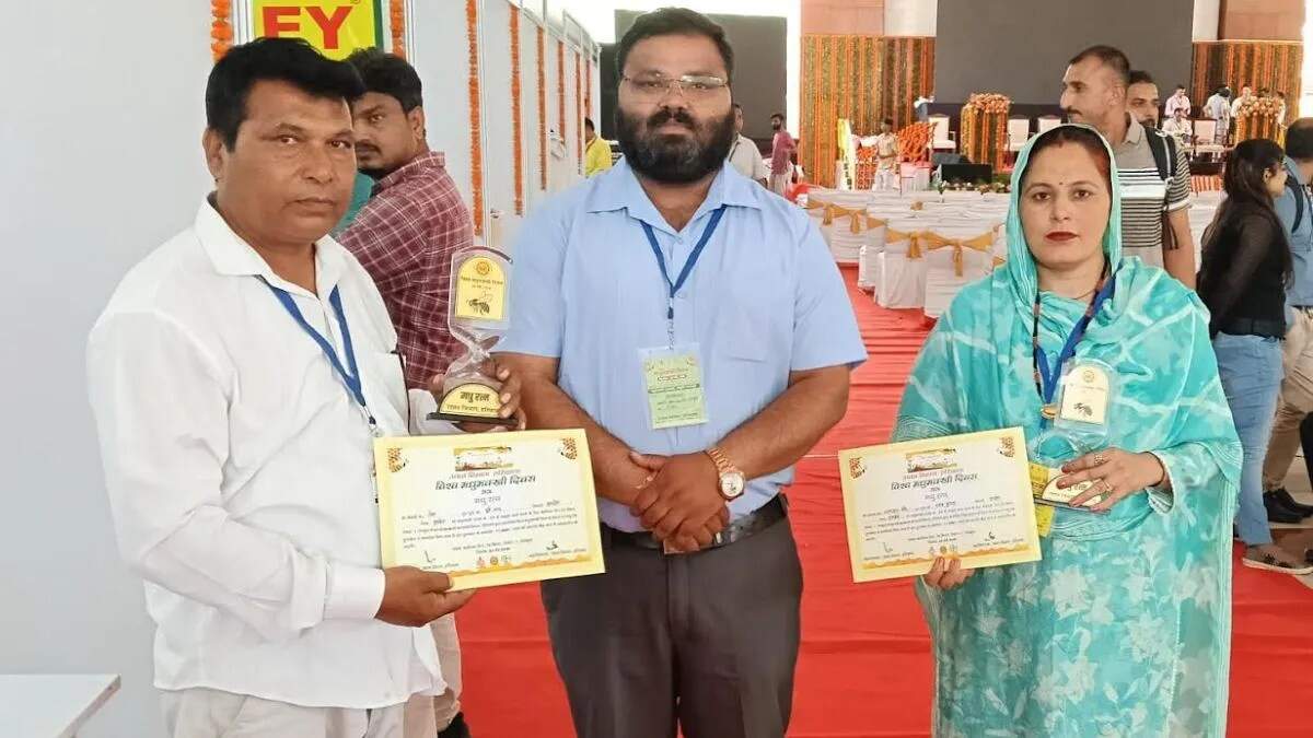 कुरुक्षेत्र के किसानों को मिला मधु रत्न पुरस्कार, राज्य स्तर पर मिली पहचान