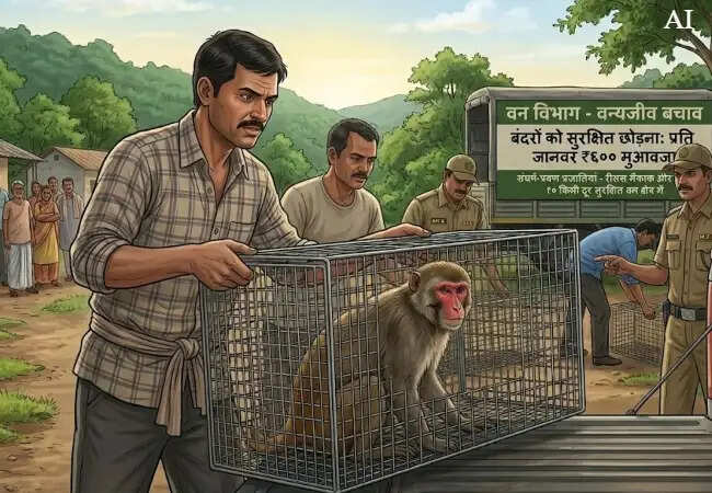 महाराष्ट्र में बंदरों को पकड़ने के लिए 600 रुपये का मुआवजा