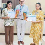 गणित कार्यशाला में शिक्षिकाओं को सम्मानित किया गया
