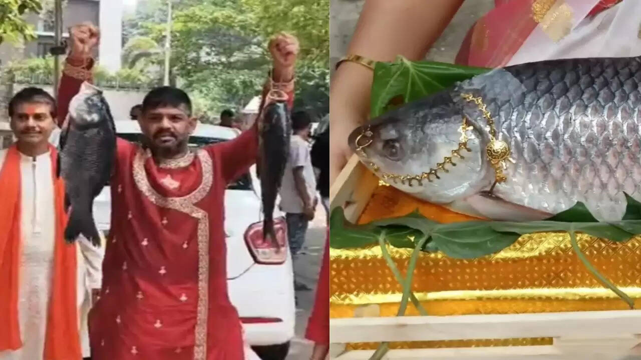 पश्चिम बंगाल चुनाव में मछली का अनोखा प्रचार: भाजपा और टीएमसी की दिलचस्प रणनीति