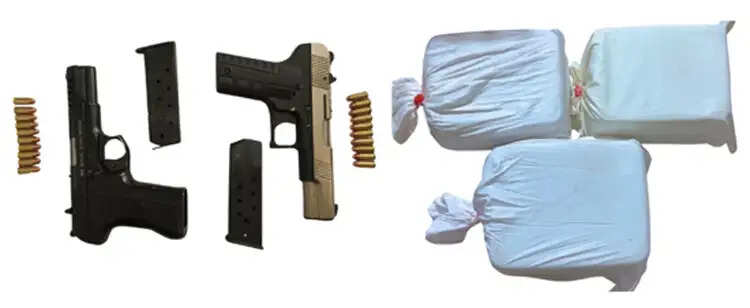 पंजाब में 9.9 किलो हेरोइन और दो पिस्तौल के साथ चार तस्कर गिरफ्तार