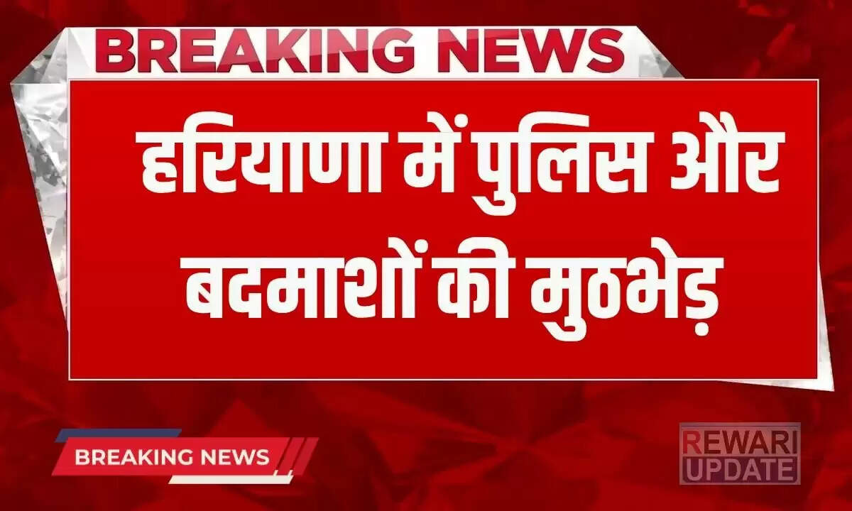 हरियाणा में पुलिस और बदमाशों के बीच मुठभेड़, चार गिरफ्तार