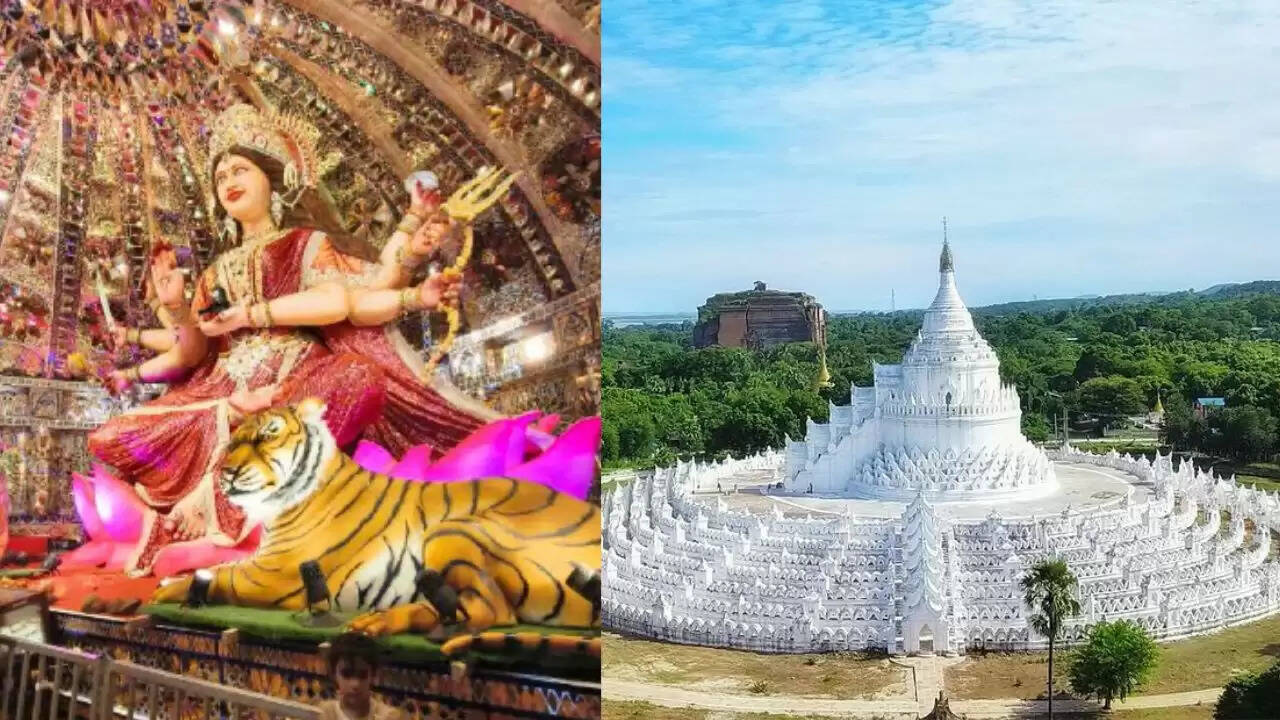 छत्तीसगढ़ में नवरात्रि पर भव्य दुर्गा पूजा पंडाल की सजावट