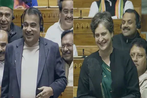 प्रियंका गांधी और नितिन गडकरी के बीच लोकसभा में सौहार्दपूर्ण संवाद