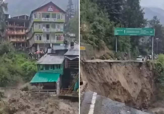 मनाली में बाढ़ से पर्यटन प्रभावित, सैकड़ों पर्यटक फंसे