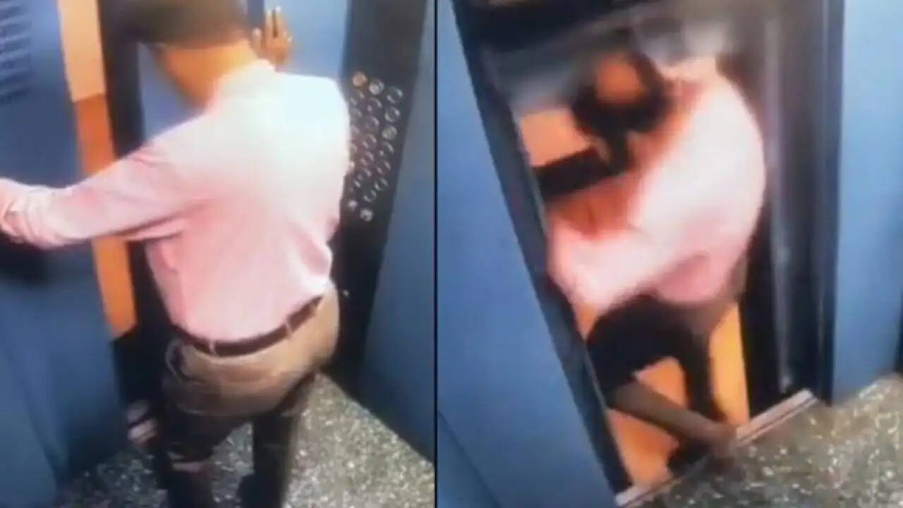 गुजरात के वलसाड में लिफ्ट हादसा: एक व्यक्ति बाल-बाल बचा, सीसीटीवी फुटेज ने खोली सच्चाई