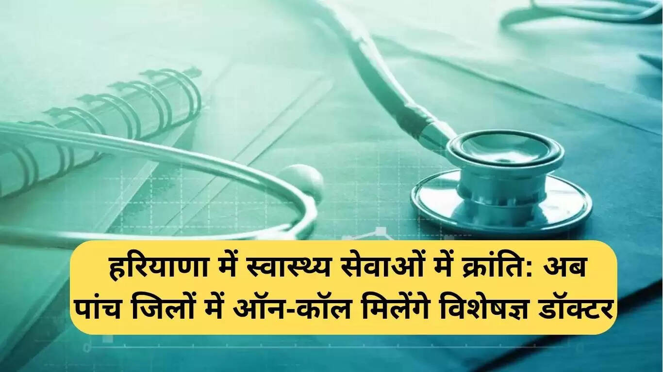 हरियाणा में स्वास्थ्य सेवाओं में क्रांति: विशेषज्ञ डॉक्टर अब कॉल पर उपलब्ध