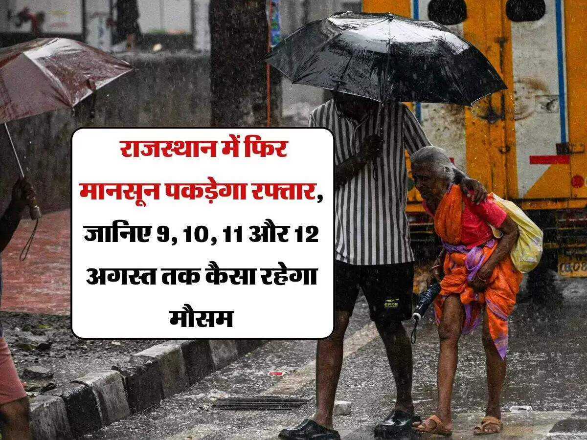 राजस्थान में मानसून की गतिविधियों में बदलाव, बारिश की उम्मीद