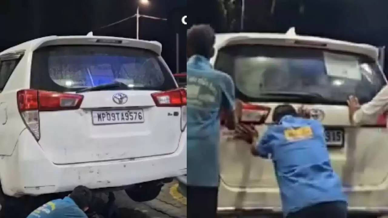 मुख्यमंत्री मोहन यादव के काफिले की गाड़ियों में पानी भरने का मामला